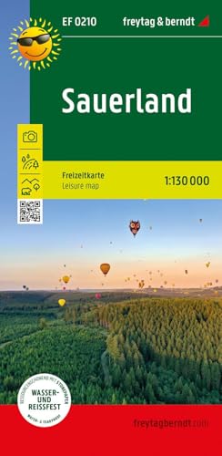 Sauerland, Freizeitkarte 1:130.000, freytag & berndt: Ausflugskarte mit touristischen Infos auf Rückseite, wetterfest und reißfest (freytag & berndt Freizeitkarten) von FREYTAG-BERNDT UND ARTARIA