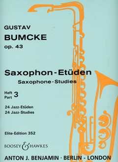 Saxophon-Etüden: 24 Jazz-Etüden. Band 3. op. 43/3. Saxophon (2 Saxophone).