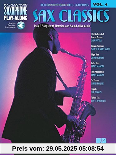 Saxophone Play Along Volume 4 Sax Classics - Sax Bk/Cd: Noten, CD, Sammelband für Saxophon Saxophone Play Along Volume 4 Sax Classics - Sax Bk/Cd: Noten, CD, Sammelband für Saxophon