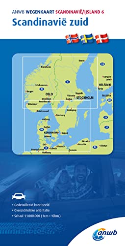 Scandinavia South road map (6) (Wegenkaart, Band 6)