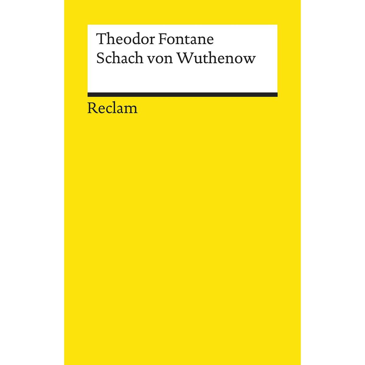 Schach von Wuthenow Schach von Wuthenow von Reclam Philipp Jun.