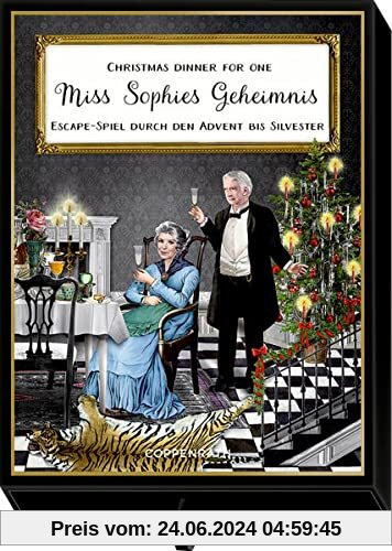 Schachtelspiel: Christmas Dinner for One – Miss Sophies Geheimnis – Escape-Spiel durch den Advent bis Silvester