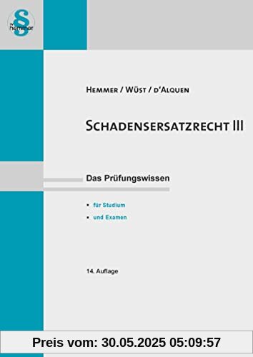 Schadensersatzrecht III: (Skripten - Zivilrecht)