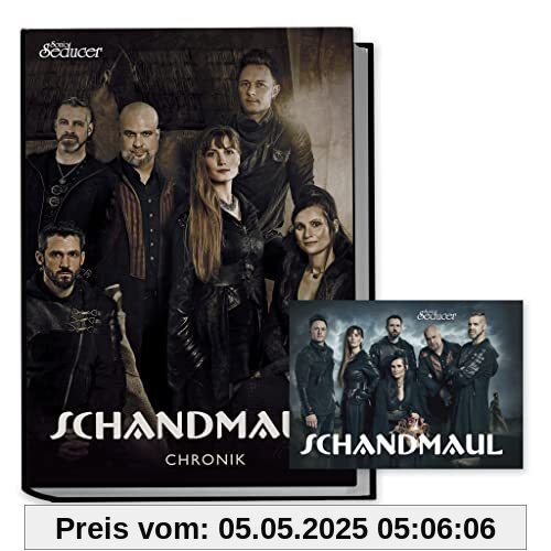 Schandmaul Chronik / Buch von Sonic Seducer im Hardcover, limitiert (nur 499 Exemplare) und handnummeriert + handsignierte Postkarte