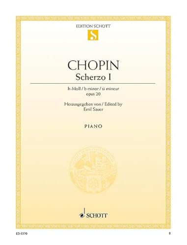 Scherzo h-Moll: op. 20. Klavier.: op. 20. piano. (Edition Schott Einzelausgabe) von SCHOTT MUSIC GmbH & Co KG, Mainz