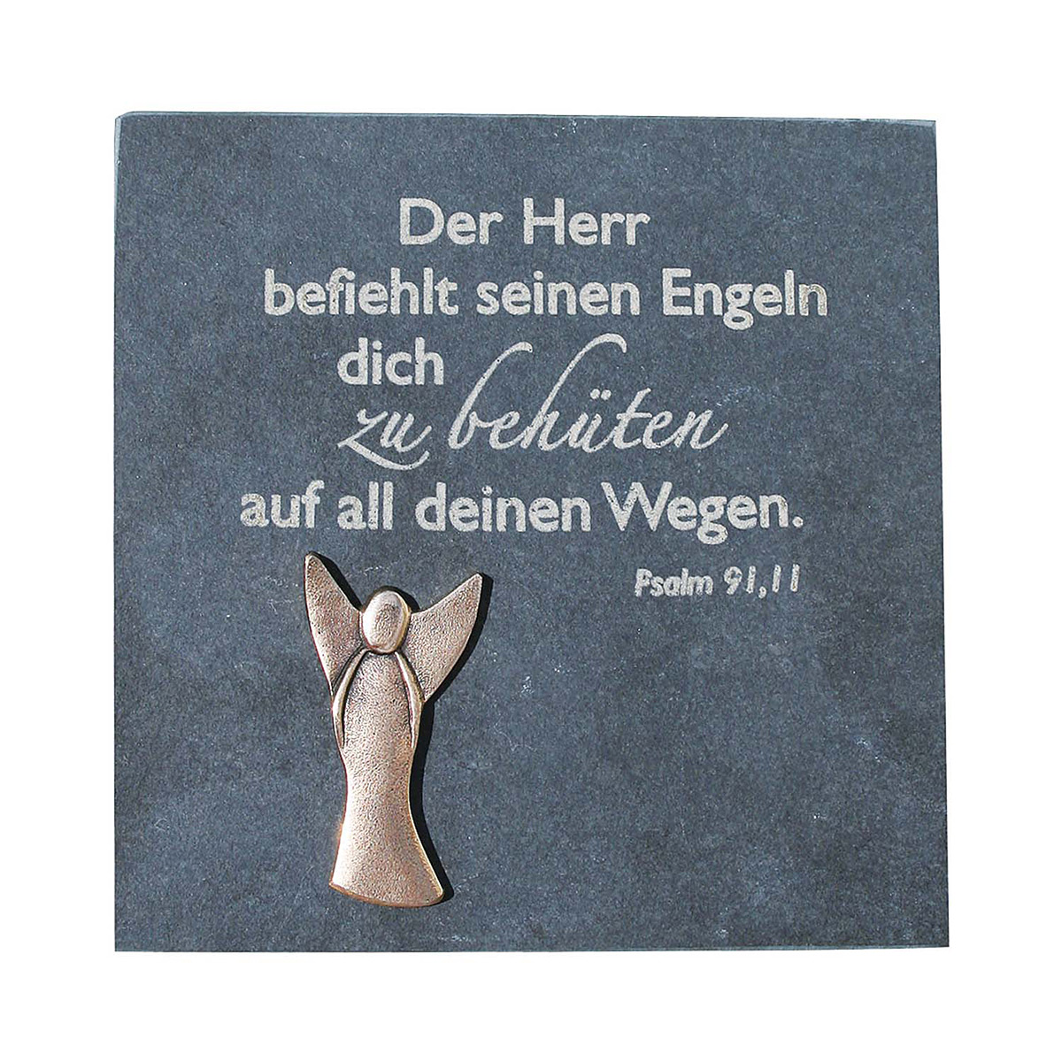 Schieferrelief »Behütet auf allen Wegen« Schieferrelief »Behütet auf allen Wegen« von Butzon und Bercker