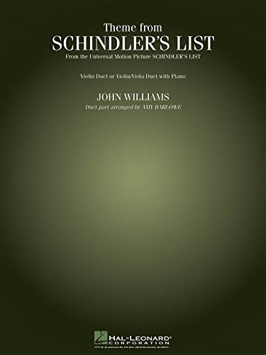 Schindler's List Theme 2 Violins Or Violin/Viola Schindler's List Theme 2 Violins Or Violin/Viola
