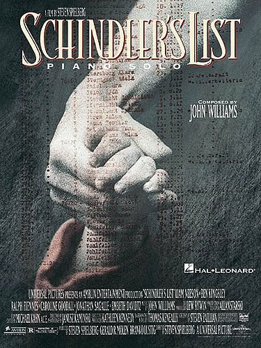 Schindlers Liste: Filmmusik arrangiert für Klavier solo [Musiknoten] John Williams