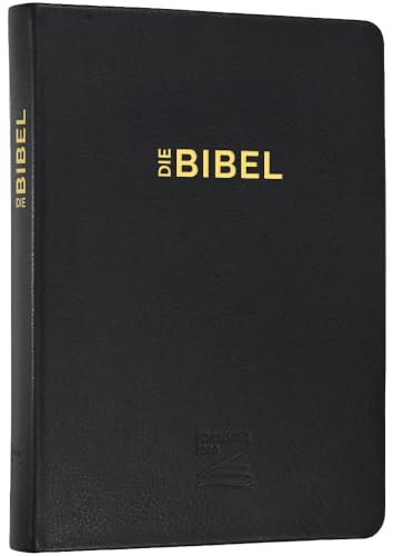 Schlachter 2000 Bibel – Schreibrandausgabe (flexibler Leder-Umschlag, schwarz): Rindleder-Einband (flexibel), Goldschnitt, Fadenheftung / ohne Parallelstellen