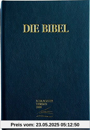 Schlachter 2000 - Schreibrandausgabe: Cover schwarz (Baladek) / Fadenheftung / ohne Parallelstellen