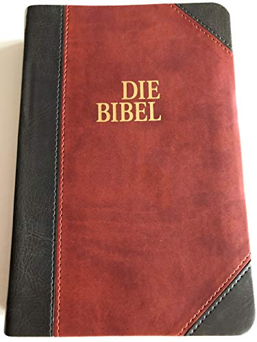 Die Bibel-Schlachter 2000: Taschenausgabe mit Parallelstellen, PU-Einband, Duotone grau/braun / Goldschnitt / neue Rechtschreibung / Fadenheftung