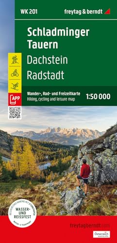Schladminger Tauern, Wander-, Rad- und Freizeitkarte 1:50.000, freytag & berndt, WK 201: Dachstein - Radstadt, mit APP, wasserfest und reißfest (freytag & berndt Wander-Rad-Freizeitkarten) von FREYTAG-BERNDT UND ARTARIA