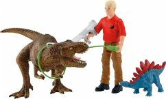 Schleich 41465 - Dinosaurs, Tyrannosaurus Rex Angriff, Spielset von Schleich