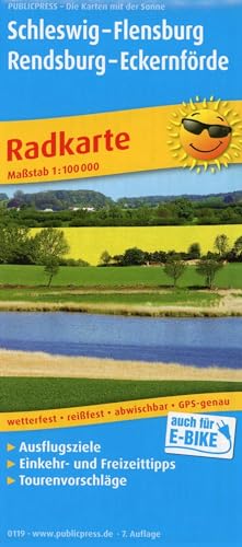 Schleswig - Flensburg - Rendsburg - Eckernförde: Radkarte mit Ausflugszielen, Einkehr- & Freizeittipps, wetterfest, reissfest, abwischbar, GPS-genau. 1:100000 (Radkarte: RK) von FREYTAG-BERNDT UND ARTARIA