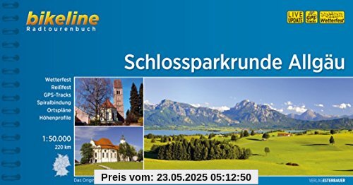 Schlossparkradrunde im Allgäu (Bikeline Radtourenbücher)