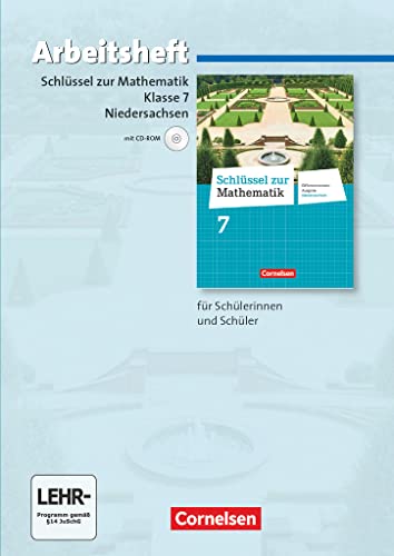 Schlüssel zur Mathematik - Differenzierende Ausgabe Niedersachsen - 7. Schuljahr: Arbeitsheft mit eingelegten Lösungen und CD-ROM