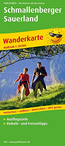 Schmallenberger Sauerland: Wanderkarte mit Nebenkarte Oberhundem - Wingeshausen, Ausflugszielen, Einkehr- & Freizeittipps, wetterfest, reissfest, abwischbar, GPS-genau. 1:30000 (Wanderkarte / WK)
