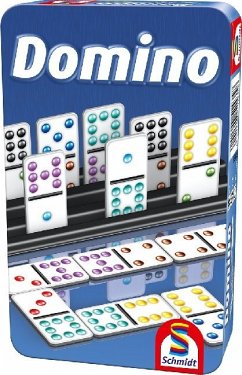 Schmidt 51435 - Domino, Metalldose, Reisespiel von Schmidt Spiele