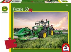 Schmidt 56470 - John Deere, Traktor 6R 185, Kinderpuzzle, 60 Teile von Schmidt Spiele