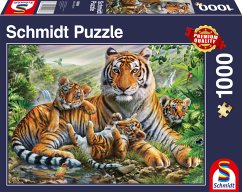Schmidt 58986 - Tiger und Welpen, Puzzle, 1000 Teile von Schmidt Spiele