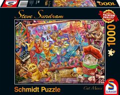 Schmidt 59979 - Steve Sundram, Cat Mania, Katzenmanie, Puzzle, 1000 Teile von Schmidt Spiele