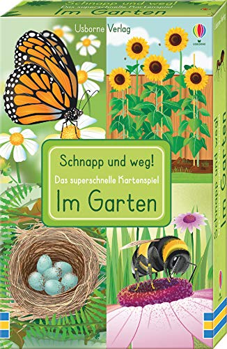 Schnapp und weg! Im Garten (Kinderspiel): Das superschnelle Kartenspiel (Schnapp-und-weg-Reihe) von Usborne