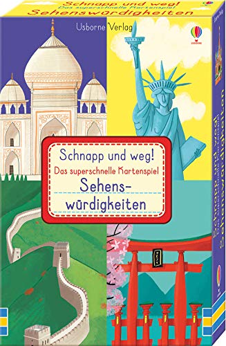 Schnapp und weg! Sehenswürdigkeiten (Kinderspiel): Das superschnelle Kartenspiel (Schnapp-und-weg-Reihe) von Usborne