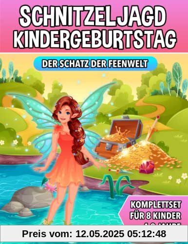 Schnitzeljagd Kindergeburtstag - Der Schatz der Feenwelt: Schatzsuche für Kinder mit Feen - Komplettset mit Schatzkarte, Rätseln, Einladungen, Urkunden und vieles mehr! Schnitzeljagd Kindergeburtstag - Der Schatz der Feenwelt: Schatzsuche für Kinder mit Feen - Komplettset mit Schatzkarte, Rätseln, Einladungen, Urkunden und vieles mehr!