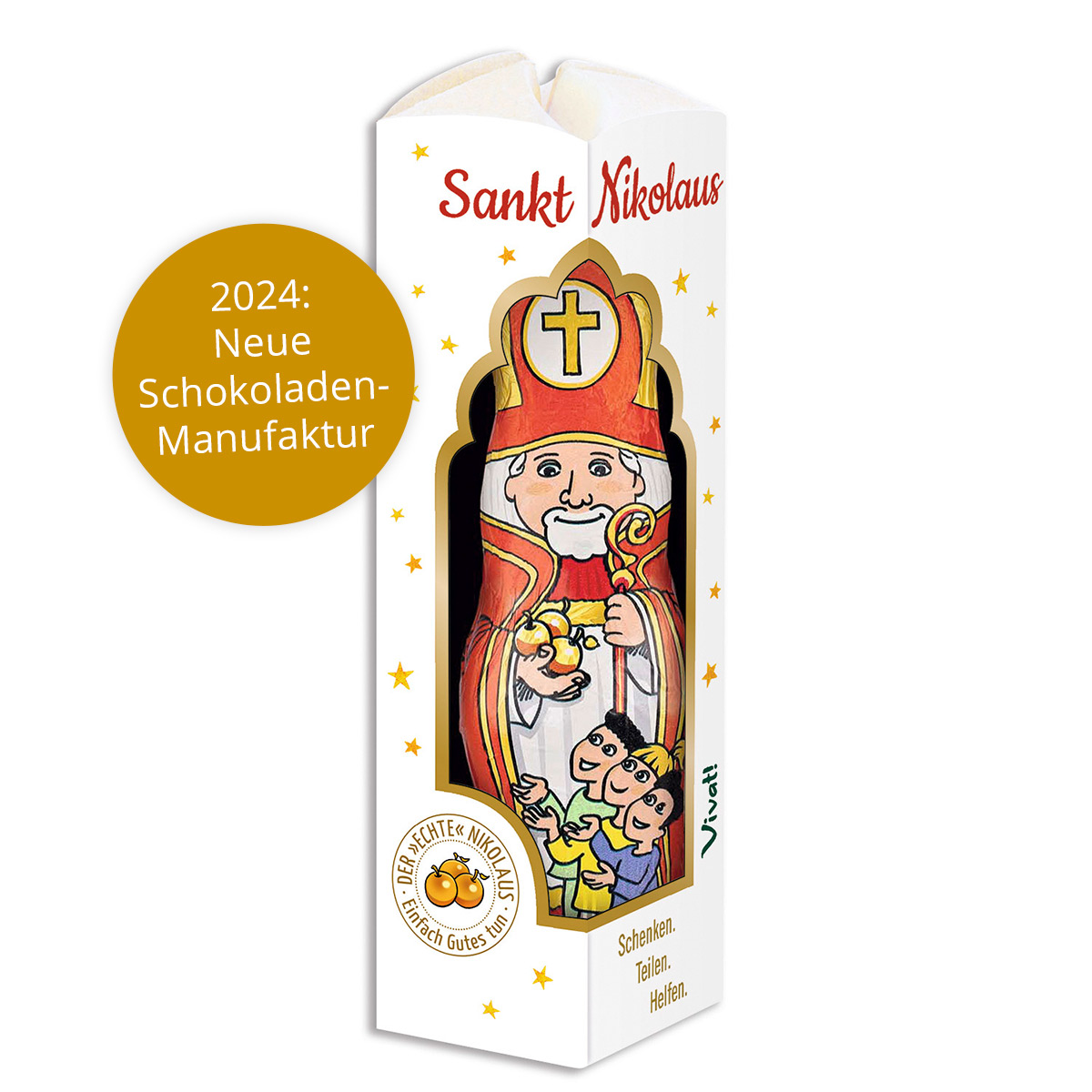 Schoko-Nikolaus 4er-Set à 2,35 Euro von St. Benno Verlag