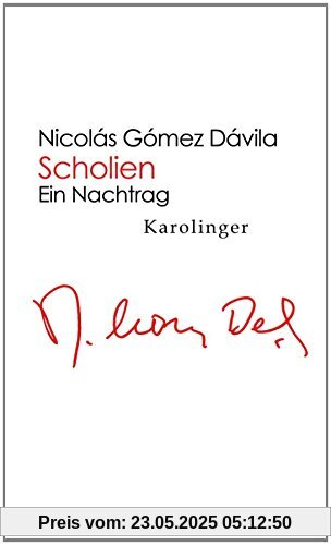 Scholien: Ein Nachtrag