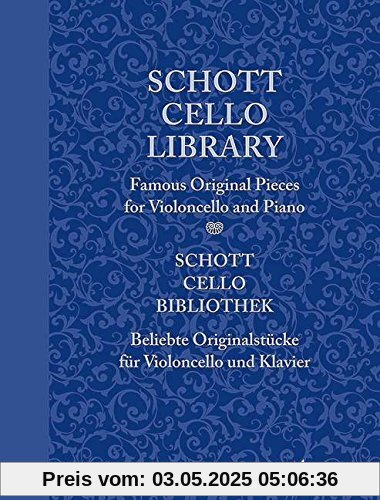 Schott Cello Library: Famous Original Pieces. Flöte und Klavier, Basso ad lib.. Partitur und Stimme. (Schott Library Series)