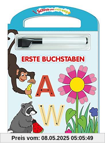 Schreib und Wisch Weg Erste Buchstaben mit Stift: 24 Seiten (Schreib und Wisch Weg Lernhefte, Band 4)