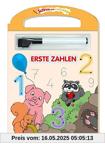 Schreib und Wisch Weg Erste Zahlen mit Stift: 24 Seiten (Schreib und Wisch Weg Lernhefte, Band 1)