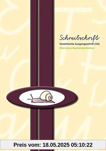 Schreibschrift (VA) - alternative Buchstabenformen