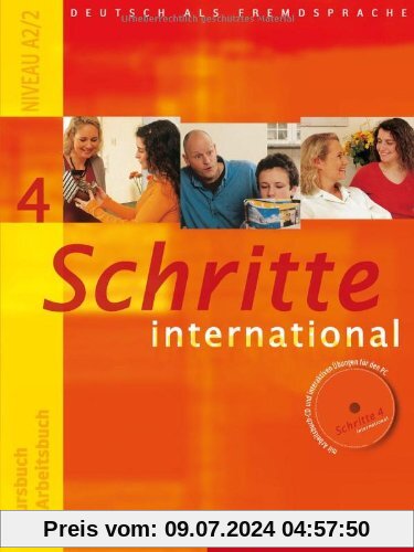 Schritte international 4: Deutsch als Fremdsprache / Kursbuch + Arbeitsbuch mit Audio-CD zum Arbeitsbuch und interaktiven Übungen