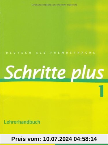 Schritte plus 1: Deutsch als Fremdsprache / Lehrerhandbuch