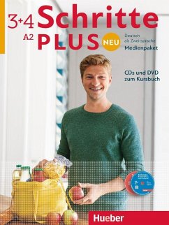 Schritte plus Neu - Medienpaket, CDs und DVD zum Kursbuch / Schritte plus Neu - Deutsch als Fremdsprache / Deutsch als Zweitsprache 3+4, Bd.3+4 von Hueber