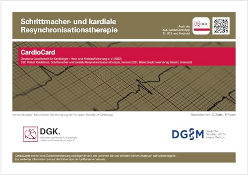 Schrittmacher- und kardiale Resynchronisationstherapie: CardioCard (ESC/DGK CardioCards) von Börm Bruckmeier