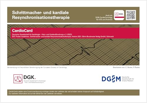 Schrittmacher- und kardiale Resynchronisationstherapie: CardioCard (ESC/DGK CardioCards) von Börm Bruckmeier