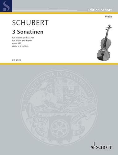 Schubert Sonatinen Opus 137. Violine, Klavier