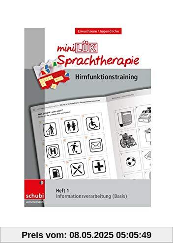 Schubi-LÜK-Sprachtherapie Erwachsene: miniLÜK-Sprachtherapie - Hirnfunktionstraining: Heft 1 Informationsverarbeitung Basis