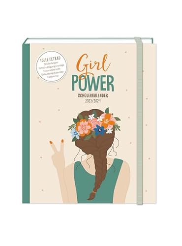 Schülerkalender 2023 / 2024 Girl Power: Terminplaner Hardcover von Grafik-Werkstatt