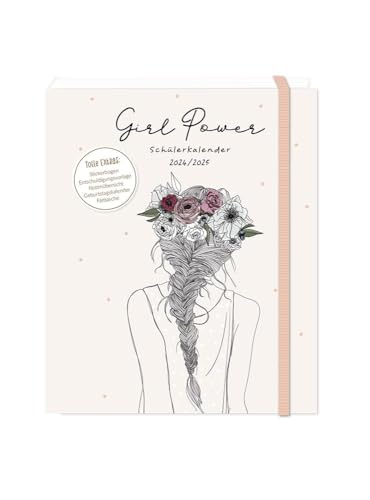 Schülerkalender 2024 / 2025 Girl Power: Terminplaner Hardcover von Grafik Werkstatt "Das Original"
