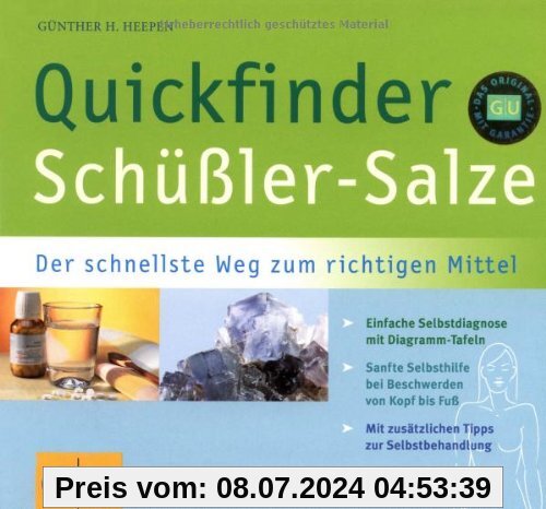 Schüßler-Salze, Quickfinder: Der schnellste Weg zum richtigen Mittel (GU Quickfinder)