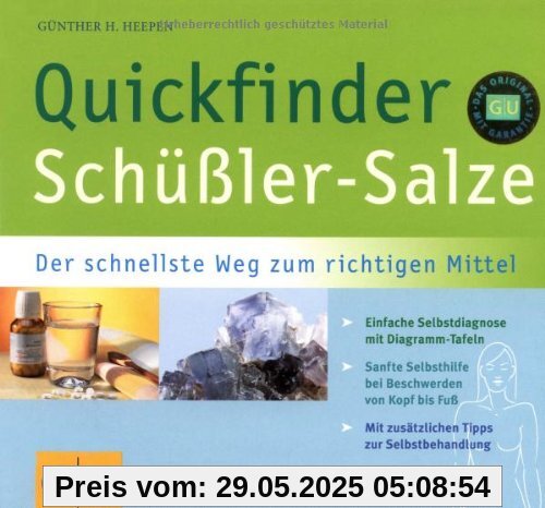 Schüßler-Salze, Quickfinder: Der schnellste Weg zum richtigen Mittel (GU Quickfinder)