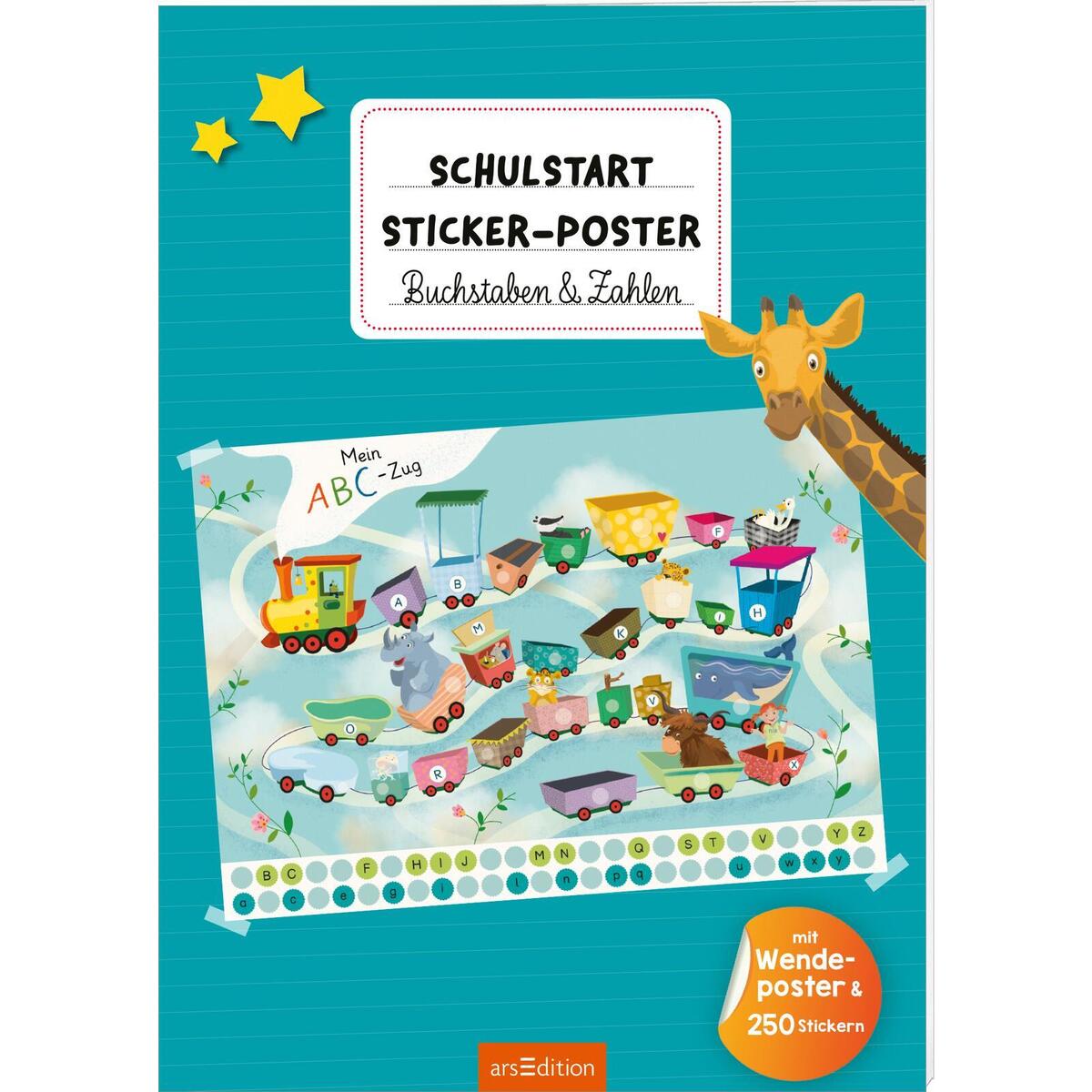 Schulstart-Sticker-Poster Buchstaben & Zahlen Schulstart-Sticker-Poster Buchstaben & Zahlen von Ars Edition GmbH