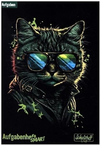 Schulstuff Aufgabenheft Smart A5 Umschlag [Cool Cat]
