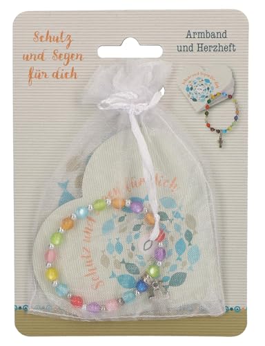 Geschenkset für Kinder – Schutz und Segen für dich – Stretch-Armband mit Kreuz-Anhänger & Segensheft in Herzform – Geschenk für Jungen & Mädchen zu Ostern, Weihnachten, Erstkommunin oder Geburtstag Geschenkset für Kinder – Schutz und Segen für dich – Stretch-Armband mit Kreuz-Anhänger & Segensheft in Herzform – Geschenk für Jungen & Mädchen zu Ostern, Weihnachten, Erstkommunin oder Geburtstag von Butzon & Bercker