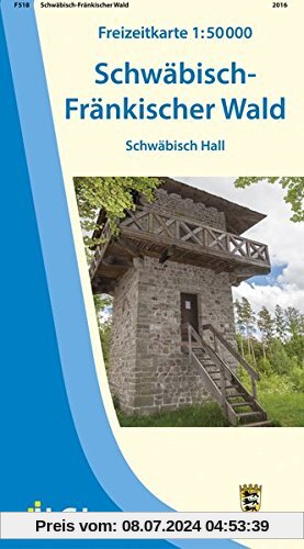 Schwäbisch-Fränkischer Wald: Schwäbisch Hall (Freizeitkarten 1:50000)