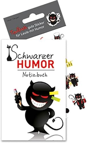 Schwarzer Humor - Notizbuch mit Stickern Schwarzer Humor - Notizbuch mit Stickern von Edition XXL